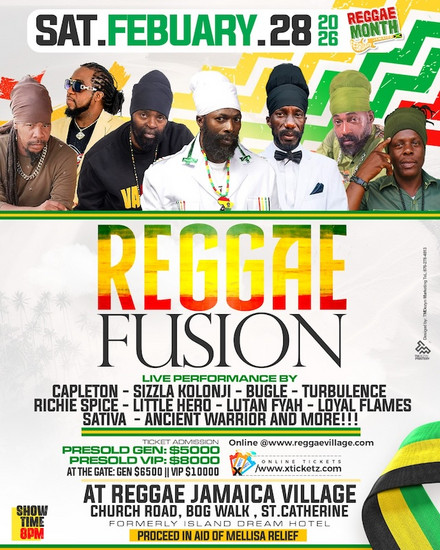 Reggae Fusion 2026 poster