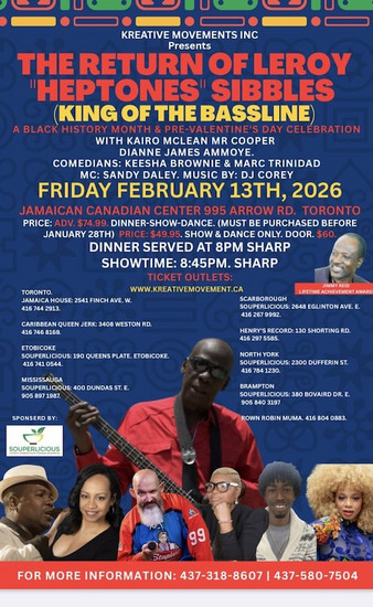 The Return of Leroy 'Heptones' Sibbles 2026 poster