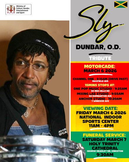 Sly Dunbar O.D. Tribute 2026 poster